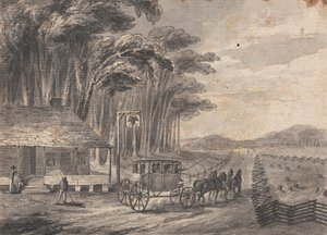 Amerikaanse podiumwagen door Isaac Weld