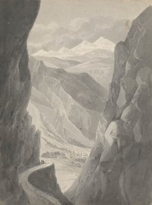 Pas van de Gemmi, afdaling naar Leukerbad (Zwitserland)