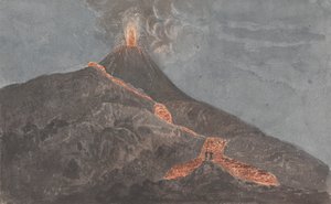 Vesuvius in uitbarsting door Isaac Weld