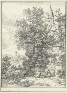 Classicistisch landschap door Isaac de Moucheron
