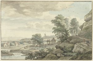 Gezicht in de omgeving van Bentheim door Isaac de Moucheron