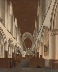 De kerk van Sint Bavo in Haarlem door Isaac van Nickele