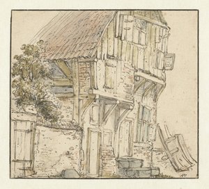 Boerenhuis door Isaac van Ostade
