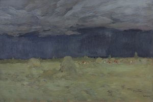 Hooien, 1900 door Isaak Ilyich Levitan