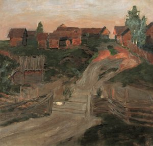 De Laatste Stralen van de Zon, 1899 door Isaak Ilyich Levitan