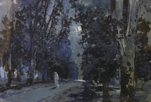 De schaduwen. Maanlichte nacht, 1880s