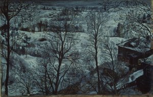 Winterlandschap door Isaak Israilevich Brodsky