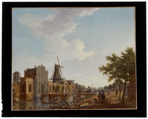 De Catharijnepoort in Utrecht door Isaak Ouwater