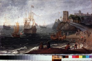 Vismarkt aan de kust