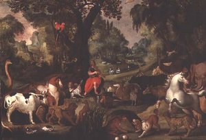 Orpheus die de Dieren Betoverd door Isaak van Oosten