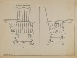 Stoel door Isadore Goldberg