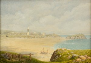 Tenby, het strand, 1870-1927