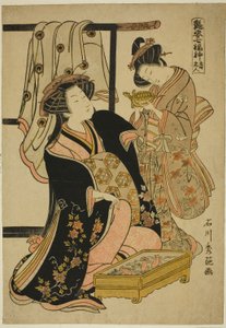 Jurojin, uit de serie "De Zeven Goden van Geluk (Adesugata Shichifukujin)"