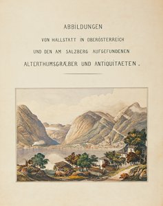 Begraafplaats Hallstatt, een verzameling ... (aquarel) door Isidor Engel
