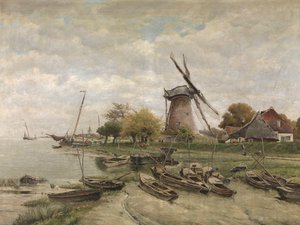 De Schelde in Mariakerke door Isidore Meyers