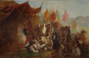 Schets voor Ontvangst van Keizer Napoleon III en Keizerin Eugénie door Isidore Pils