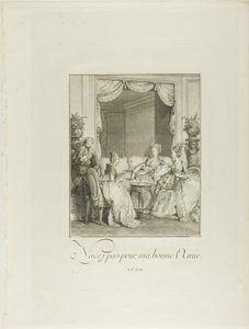 Wees niet bang, mijn vriend, uit Monument du Costume Physique et Moral de la fin du Dix-huitième siècle