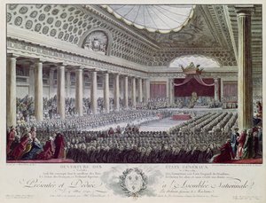 Opening van de Staten-Generaal in Versailles, 5 mei 1789 door Isidore Stanislas Helman