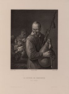De Doedelzakspeler door Isidore Stanislas Helman