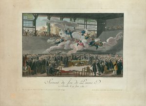 De eed op de Kaatsbaan op 20 juni 1789 door Isidore Stanislas Helman