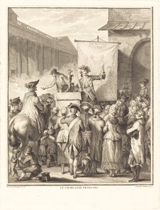 De Franse Charlatan door Isidore Stanislas Helman after Jean Duplessi Bertaux