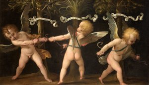 Allegorie met gevleugelde cherubs, c. 1635
