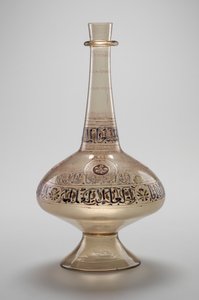 Fles, in opdracht van Dawud, Rasulid Sultan van Jemen, Mamluk Dynastie, 12961321