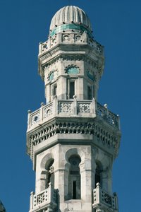 Detail van een minaret door Islamic School