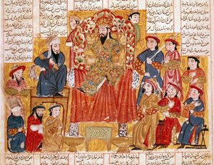 Islamitische kunst: Een Sultan en zijn hof door Islamic School