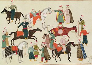 Ms 1671 Een paardenmarkt, c.1580