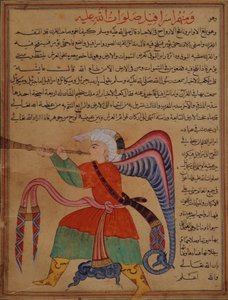 Een muzikant, uit Al-Qazwini