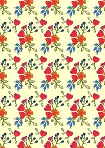 Flora print, 2015 (gesneden papier) door Isobel Barber