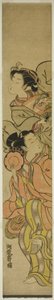 Twee Dansers door Isoda Koryusai