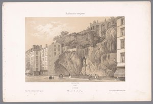 Zicht op het standbeeld van Johannes Kleberger in Lyon
