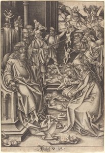 Bloedbad van de Onschuldigen, ca. 1490-1500 door Israhel van Meckenem