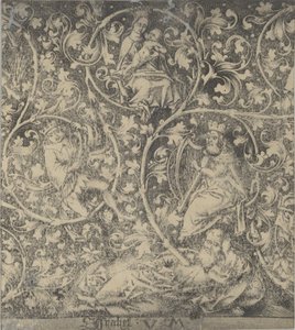 Ornamentale gravure met de boom van Jesse