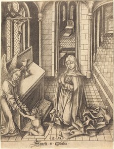 Sint Ottilia door Israhel van Meckenem