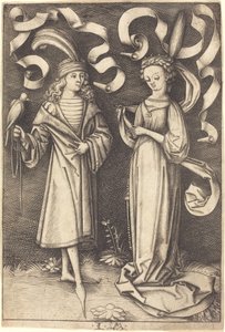De valkenier en edele dame