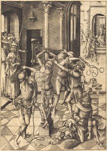De geseling, ca. 1480 door Israhel van Meckenem