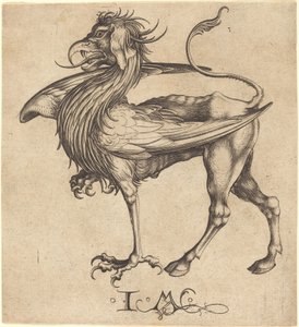 De Griffioen door Israhel van Meckenem after Martin Schongauer