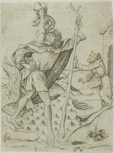 Sint Christoffel door Israhel van Meckenem the younger