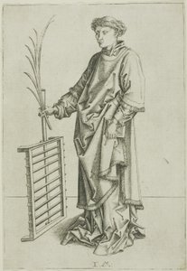 St. Laurence door Israhel van Meckenem the younger