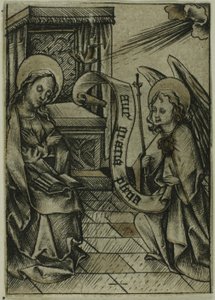 De Aankondiging door Israhel van Meckenem the younger