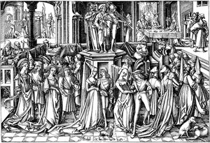 De dans aan het hof van Herodes, c. 1500