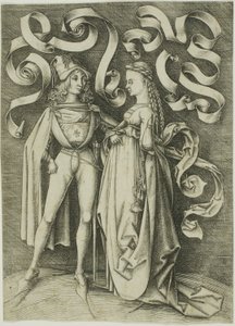 De ridder en de dame door Israhel van Meckenem the younger
