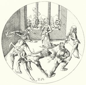 De dans rond de ring door Israhel van the Elder Meckenem