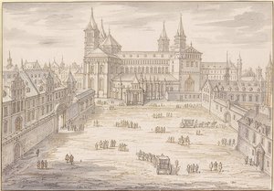 De kathedraal van Speyer en het bisschoppelijk paleis door Israël Silvestre