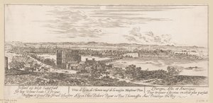 Gezicht op Lyon vanuit het huis van mijnheer Pion