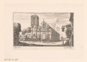 Gezicht op de Notre-Dame-des-Vertus