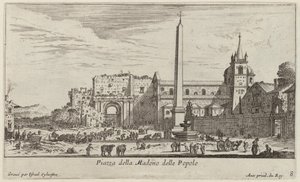 Piazza della Madonna delle Popolo door Israël Silvestre